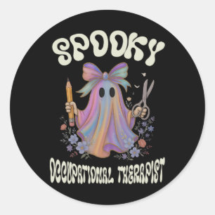 Adesivo Terapêutica Ocupacional Spookational Ghost Floral