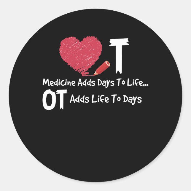 Adesivo Terapêutica Profissional Adiciona Vida Aos Dias De (Frente)