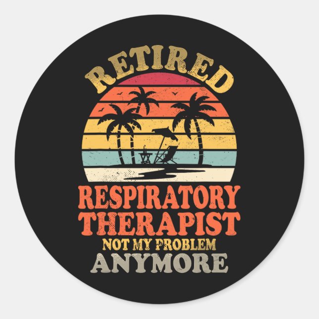 Adesivo Terapêutica Respiratória Aposentada Não Meu Proble (Frente)