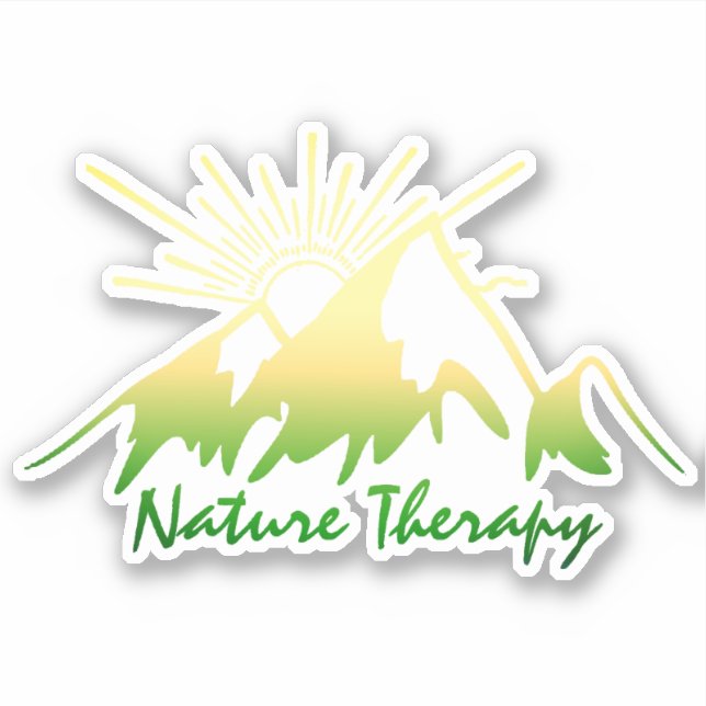 Adesivo Terapia da Natureza (Frente)