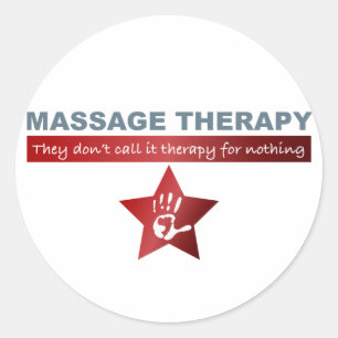 Adesivo Terapia de Massagem em Vermelho Ruby