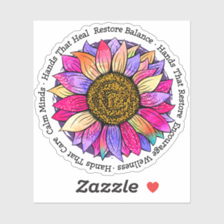 Adesivo Terapia de Massagem, Reiki e Reflexologia