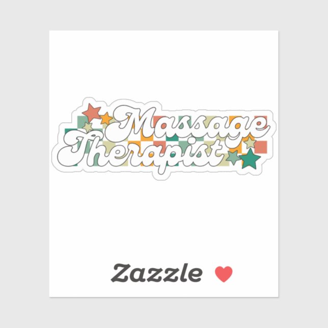 Adesivo Terapia de Massagem Retro (Folha)