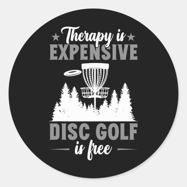 Adesivo Terapia É Cara Disc Golf Disc Golfer  (Frente)