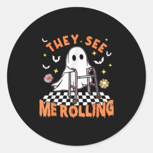 Adesivo Terapia Física Halloween Eles Me Veem Rolling Spo
