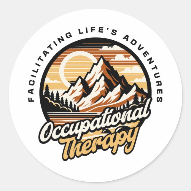 Adesivo Terapia Ocupacional Divertida  (Frente)