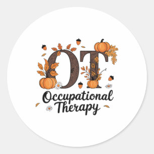 Adesivo Terapia Ocupacional Queda Ota Autumn Thanksgivi