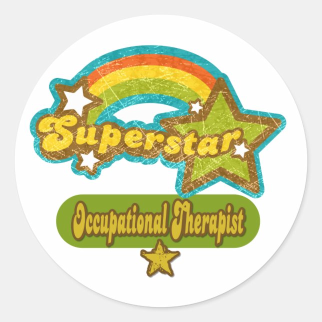 Adesivo Terapia Ocupacional Superstar (Frente)