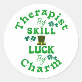 Adesivo Terapista por Skill, Sorte de Charm St Patricks
