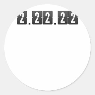 Adesivo Terça-feira, 2-22-22, 22 de fevereiro Professor de