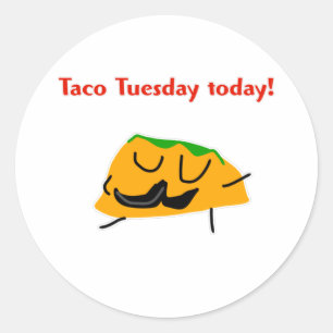 Adesivo Terça-feira de Taco hoje!