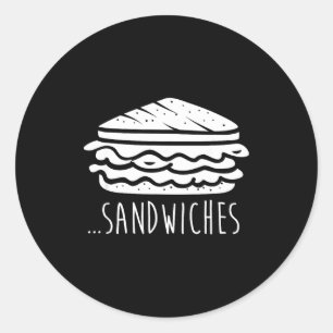 Adesivo Terminamos os Sanduíches um do Outro Engraçados Co