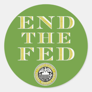Adesivo Termine o Fed Federal Reserve