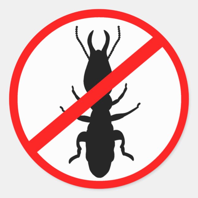 Adesivo Termitos de cuidado (Frente)