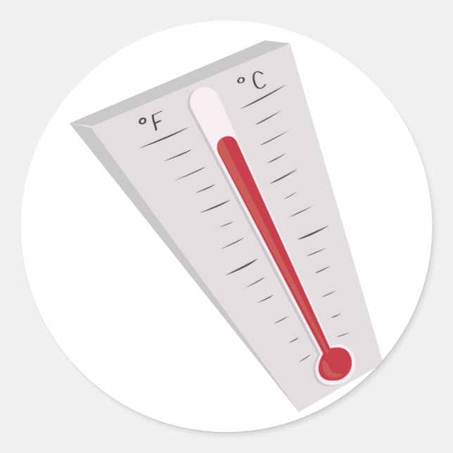 Adesivo Termômetro quente (Frente)