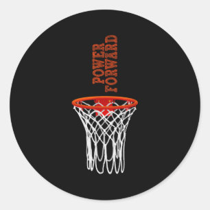Adesivo Termos de Basquete Motivational Word Power Forward