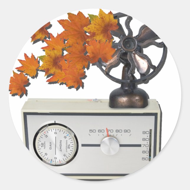 Adesivo TermostatoVentiladorAquecedorFolhas052215 (Frente)