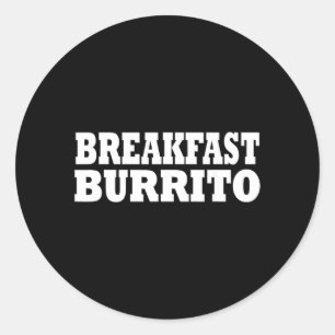Adesivo Terninho de Burrito de Café da Manhã Festa de Hall