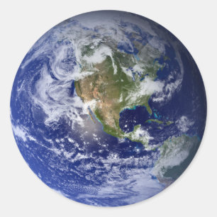 Adesivo Terra azul do planeta