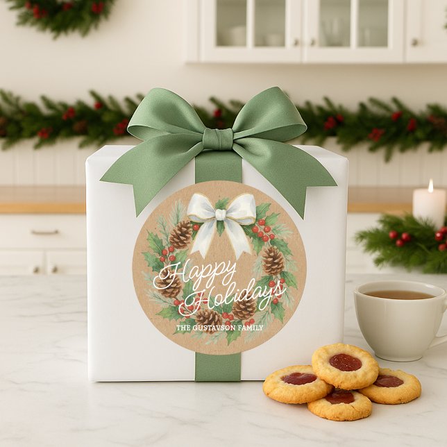 Adesivo Terra Clássica De Dezembro Com Aquarela De Arco Br (Criador carregado)