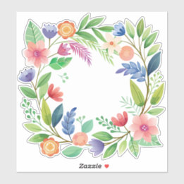 Adesivo Terra Colorida de Flor Selvagem