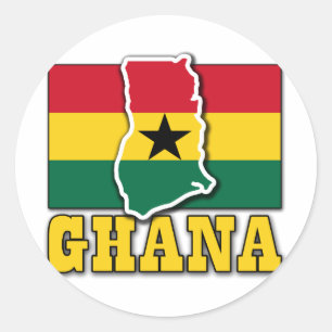Adesivo Terra da bandeira de Ghana