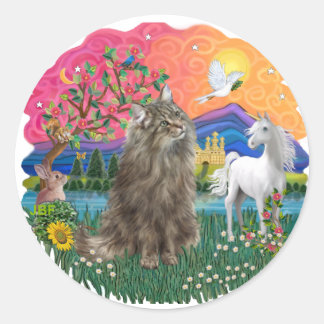 Adesivo Terra da fantasia (pp) - gato florestal norueguês