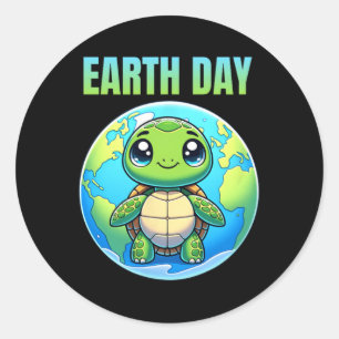 Adesivo Terra Day Restore Earth Turtle 2025