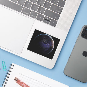 Adesivo Terra De cheio Mostrando As Luzes Da Cidade Da Eur