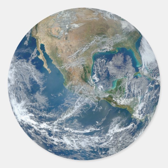 Adesivo Terra de mármore azul America do Norte México do (Frente)