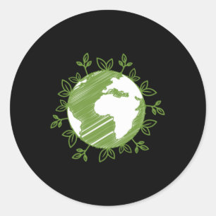 Adesivo Terra Dia Mundial Plantas Proteção Ambiental Lo