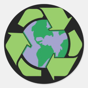 Adesivo Terra do reciclar