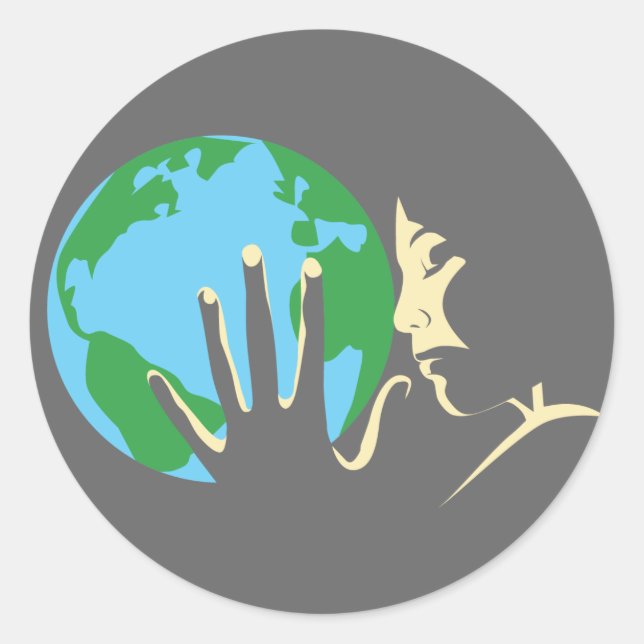 Adesivo Terra no coração (Frente)