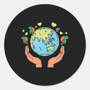 Adesivo Terra Turtle Hearts Environment Earth Day Sea Turt