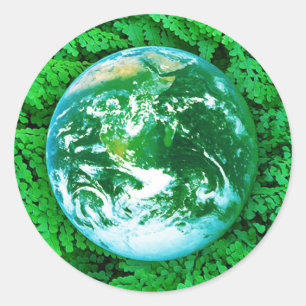 Adesivo Terra verde - consciência ecológica