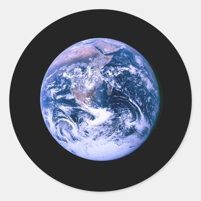 Adesivo Terra Vista do Espaço 'Marble Azul' (Frente)