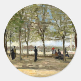 Adesivo Terrace in Luxembourg Gardens (1886) Van Gogh Art