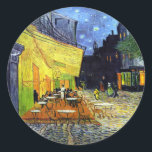 Adesivo Terraço do café na noite por Vincent van Gogh 1888<br><div class="desc">Ao melhor de meu conhecimento estas imagens estão no dominio público e acreditado para estar livres usar-se sem limitação nos E.U. 
 Contacte-me por favor se você descobre que qualqueras um imagens não estão no dominio público.</div>