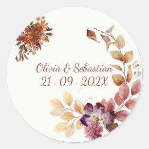 Adesivo Terracota Boho Floral Outono Rústico Elegante