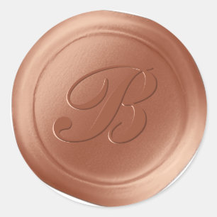 Adesivo Terracotta 1 - Letra Monogramx Seal Stickers