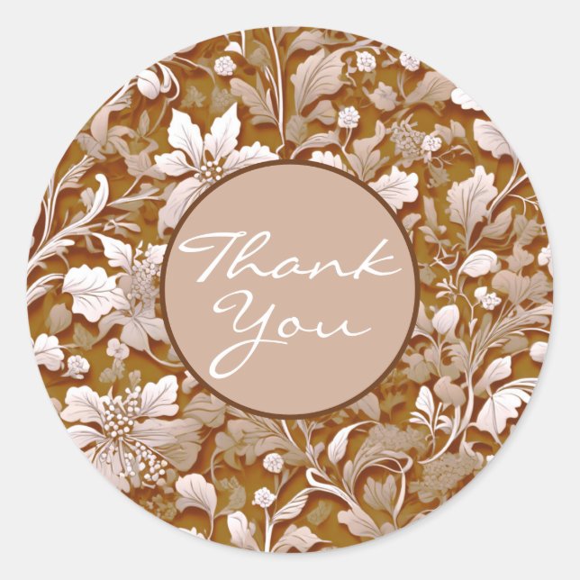 Adesivo Terracotta Burnt Orange Modern Botanho Moderno (Frente)