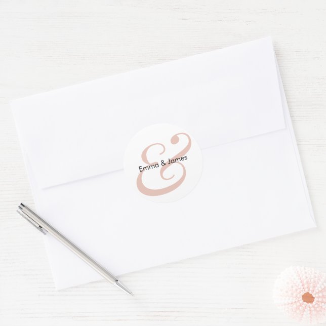 Adesivo Terracotta E comercial Casamento | Envelope Monogr (Envelope)