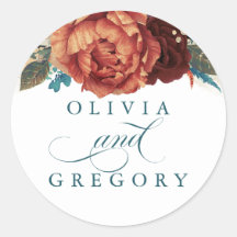 Terracotta e Teal Floral Wedding