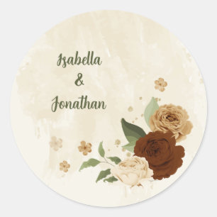 Adesivo terracotta Earth tone casamento floral