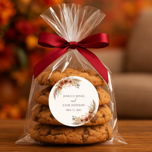 Adesivo Terracotta Rustic Fall Floral Wedes Favoritos