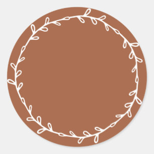 Adesivo TerraCotta Rústica Caseira Escreva Em