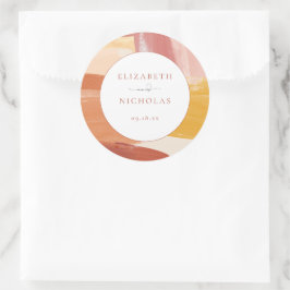 Adesivo Terracotta Sunrise | Casamento Monograma