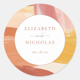 Adesivo Terracotta Sunrise | Casamento Monograma