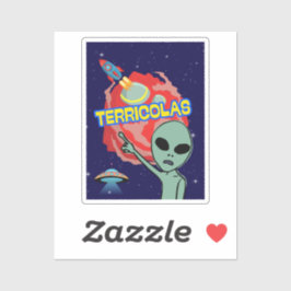 Adesivo terricolas - medo alienígena dos humanos