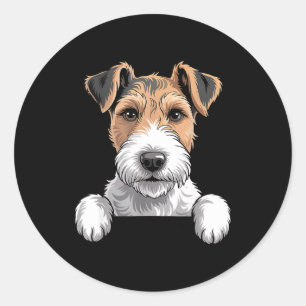 Adesivo Terrier de Raposa de Cabelo Raspado Divertido Aman